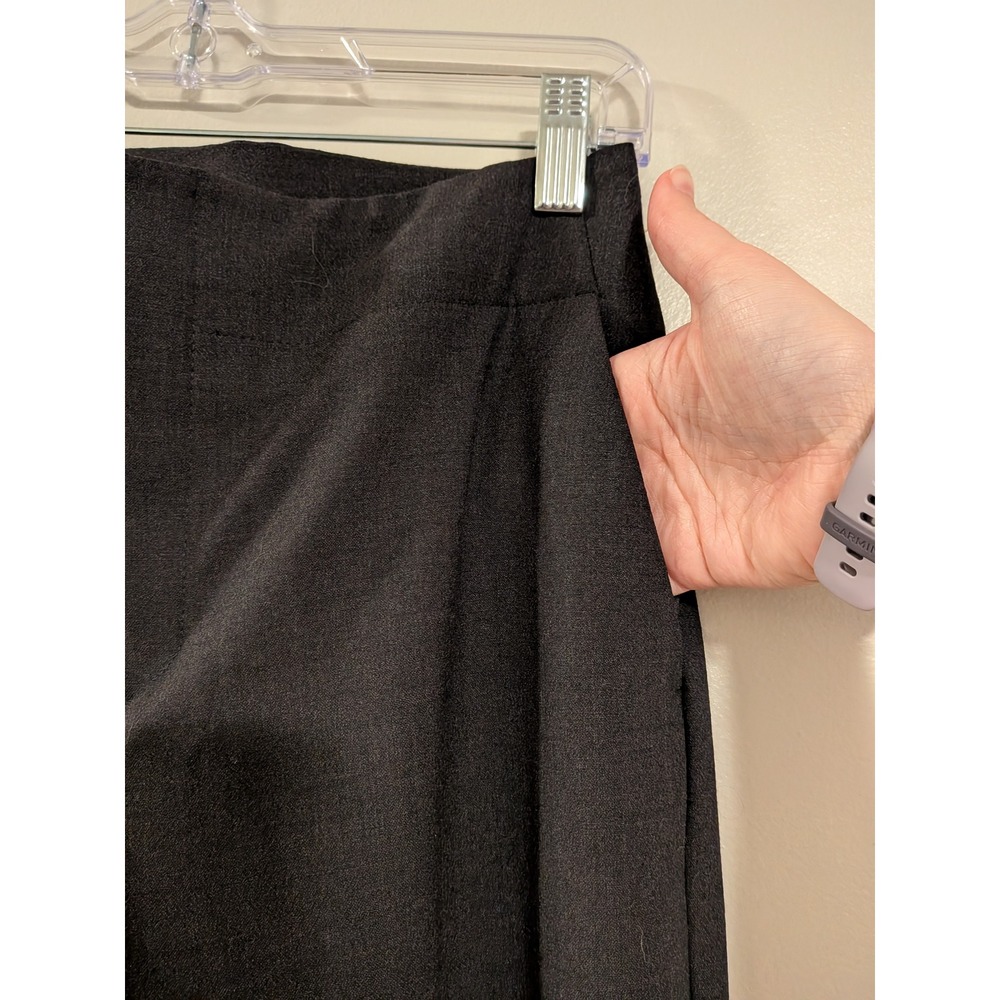 Banana Republic Pant Suit Womens 4/2 Black Wool Blend Made in Italy Stretch - Picture 10 of 11